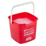 Red 6 Quart Cleaning Bucket with Spout & Handle