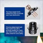 GSC International Dual Wick Alcohol Burner, 100 mL