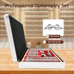 266-Piece Optometry Lens Set with Trial Frame