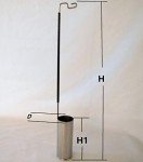 Dewar Canister Storage Tank with Dipper