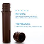 CryoKing 0.5ml Light-Safe Cryogenic Vials, 50 Pack