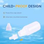 100ML Plastic Squeeze Dropper Bottles - 4 Pack
