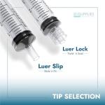 10ml Sterile Luer Slip Tip Syringes - 100 Pack
