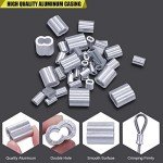 240PCS Stainless Steel Wire Rope Thimbles Kit