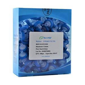 Simsii Nylon Syringe Filters, 13mm, Pack of 100