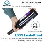 Wine Saver Pump with 6 Vacuum Stoppers Set