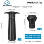 Wine Saver Pump with 6 Vacuum Stoppers Set