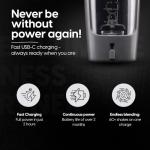 STARKFELD 20 Oz Protein Shaker Bottle & Mixer