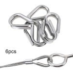 Stainless Steel Wire Rope Thimbles - 6 Pack