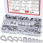 240PCS Stainless Steel Wire Rope Thimbles Kit