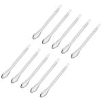 Stainless Steel Micro Scoop Spatulas - 10 Pack