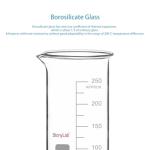 Stonylab 250 ml Graduated Tall Glass Beaker