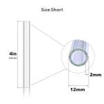 Clear Glass Blowing Tubes Set with Brush, 5 Pieces