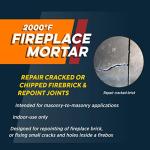 Rutland Fireplace Mortar Cartridge, 10.3 oz, Gray