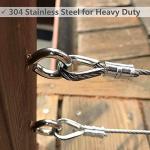 50 Stainless Steel Thimbles for Wire Rope Cable