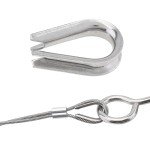 Stainless Steel Wire Rope Thimbles - 6 Pack