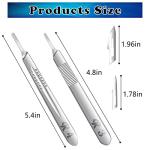 40 Surgical Scalpel Blades with Handles and Storage Box