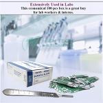 100 Surgical Sterile Blades #25 with Scalpel Handle