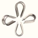 50 Stainless Steel Thimbles for Wire Rope Cable