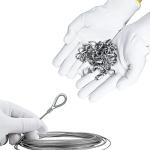 60pcs Stainless Steel Wire Rope Thimbles - M2