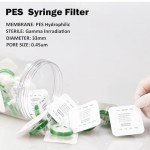 Sterile PES Syringe Filters, 0.45 µm, 20 Pack