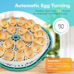 Automatic Egg Incubator with Egg Turner & Candler