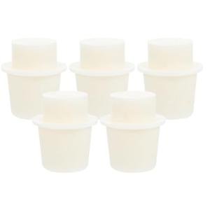 5-Pack Rubber Stoppers for Lab Glassware