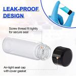 100 Pack 4ml Clear Glass Vials with Caps