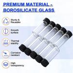 100 Pack 4ml Clear Glass Vials with Caps