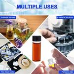 100 Pack 4ml Clear Glass Vials with Caps