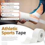 Athletic Tape - 4 Rolls White Sports Tape