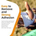 Athletic Tape - 4 Rolls White Sports Tape