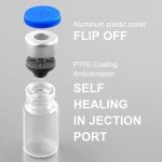 2ml Sealed Glass Vials with Flip Caps - 10 Pack