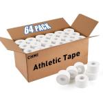 CHMI White Athletic Tape - 64 Rolls, 640 Yards