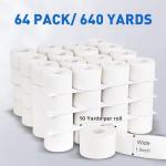 CHMI White Athletic Tape - 64 Rolls, 640 Yards
