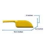 Vikan Color-Coded Plastic Hand Scoop - 16 oz Yellow