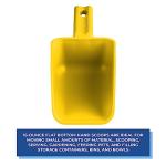 Vikan Color-Coded Plastic Hand Scoop - 16 oz Yellow