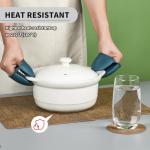 Heat Resistant Faux Leather Placemats Set of 6