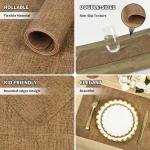 Heat Resistant Faux Leather Placemats Set of 6