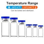 2ml Sealed Glass Vials with Flip Caps - 10 Pack