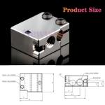 Volcano PT100 Copper Heater Block with Silicone Sock