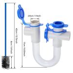 3/4" PVC Condensate Trap with Cleaning Brush