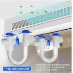 3/4" PVC Condensate Trap with Cleaning Brush - 2 Pack