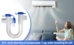 3/4" Condensate Trap Set with Cleaning Brush