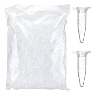 1000pcs 0.5ml Microcentrifuge Tubes with Caps