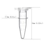 1000pcs 0.5ml Microcentrifuge Tubes with Caps