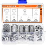 600-Piece Stainless Steel Flat Washers Assortment Kit