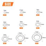 600-Piece Stainless Steel Flat Washers Assortment Kit