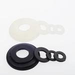 420 Pcs Black/White Nylon Flat Washers Kit