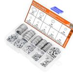 600-Piece Stainless Steel Flat Washers Assortment Kit